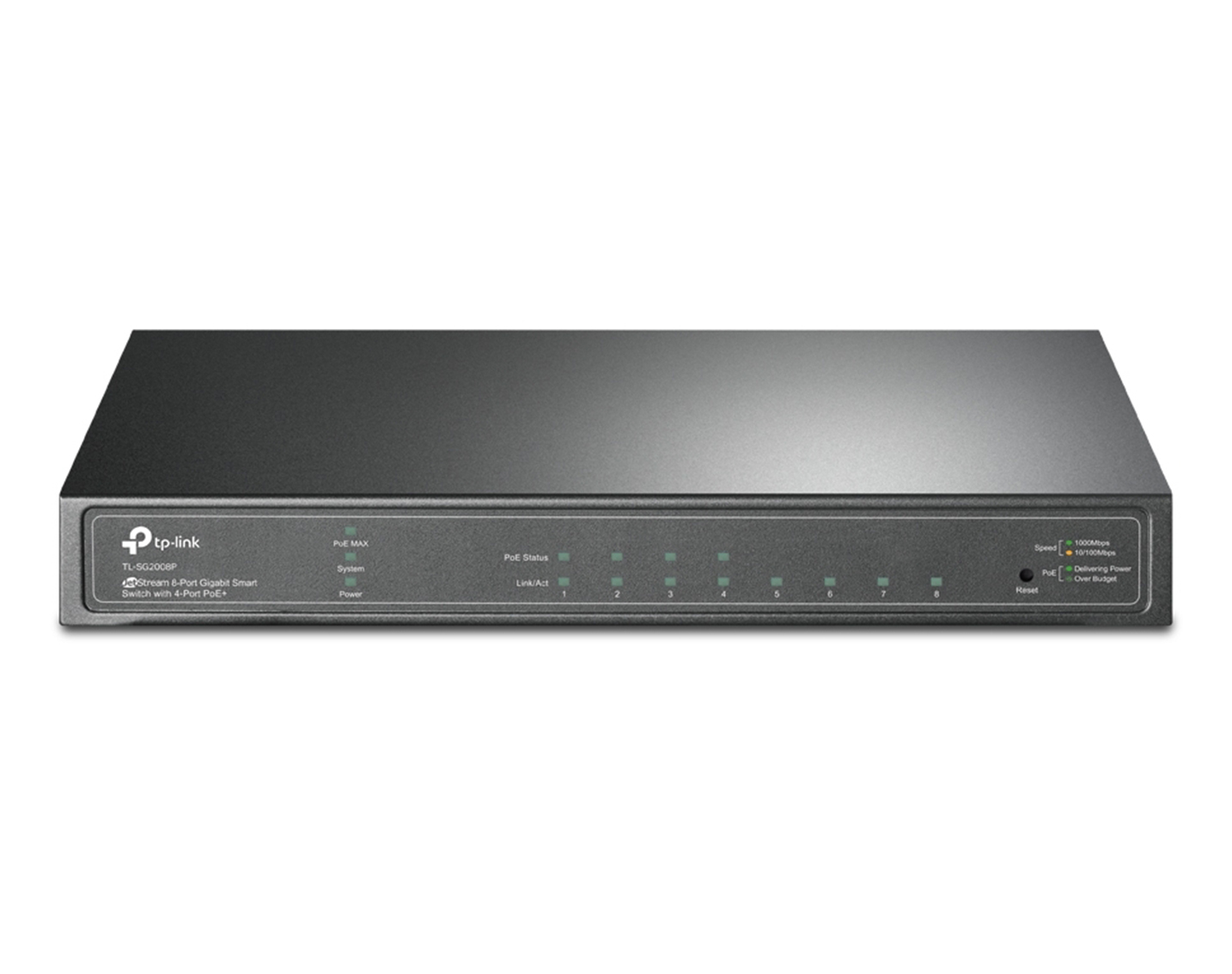 قیمت و خرید سوییچ شبکه 8 پورت با 4 پورت +PoE تی پی لینک مدل TL-SG2008P | نت ران